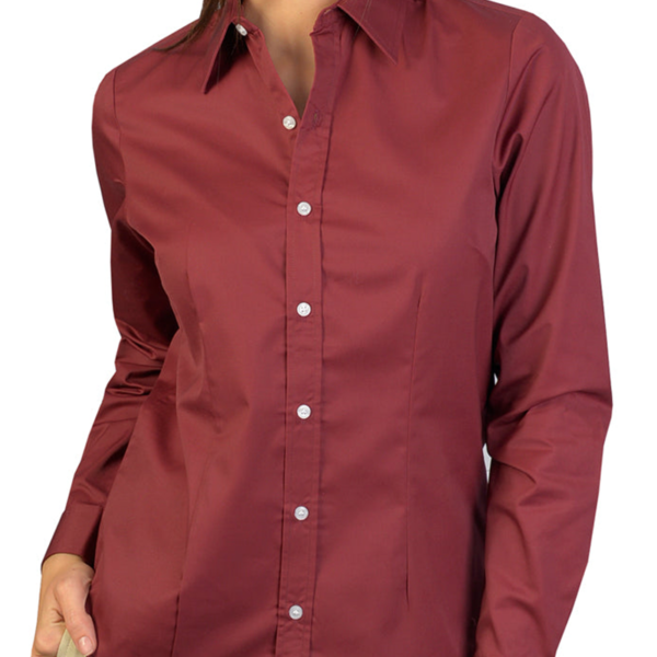 Blusa de Gabardina Manga Larga 65% poliéster / 35% algodón