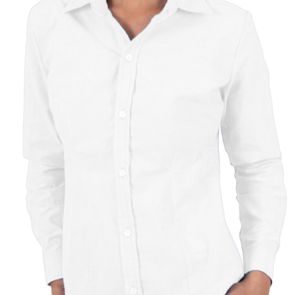 Blusa Oxford Manga Larga 60% Algodón / 40% poliéster - Image 3