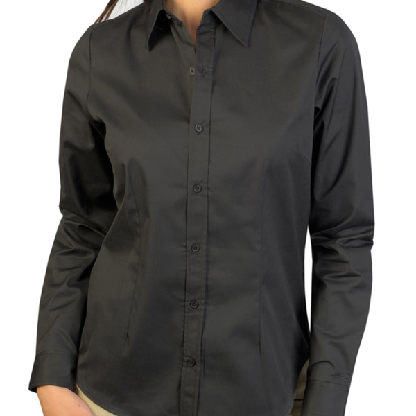 Blusa de Gabardina Manga Larga 65% poliéster / 35% algodón - Image 3