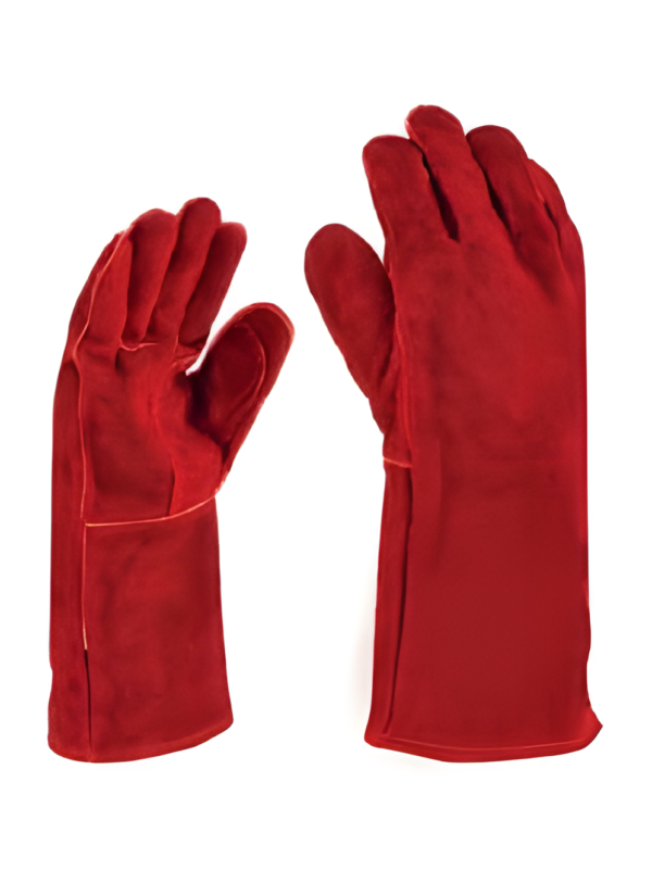 Guante Soldador con hilo de Kevlar Color rojo