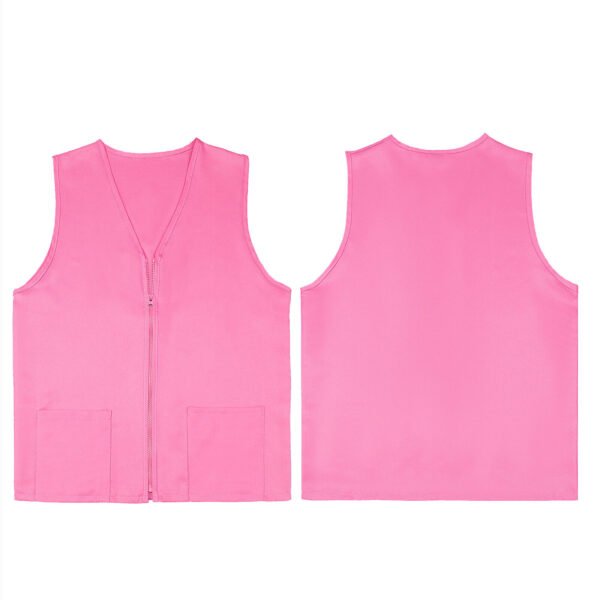 Chaleco Industrial De Gabardina Con Zipper. 65% Polyester / 35% Polyester - Image 4