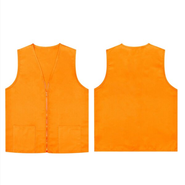 Chaleco Industrial De Gabardina Con Zipper. 65% Polyester / 35% Polyester - Image 5