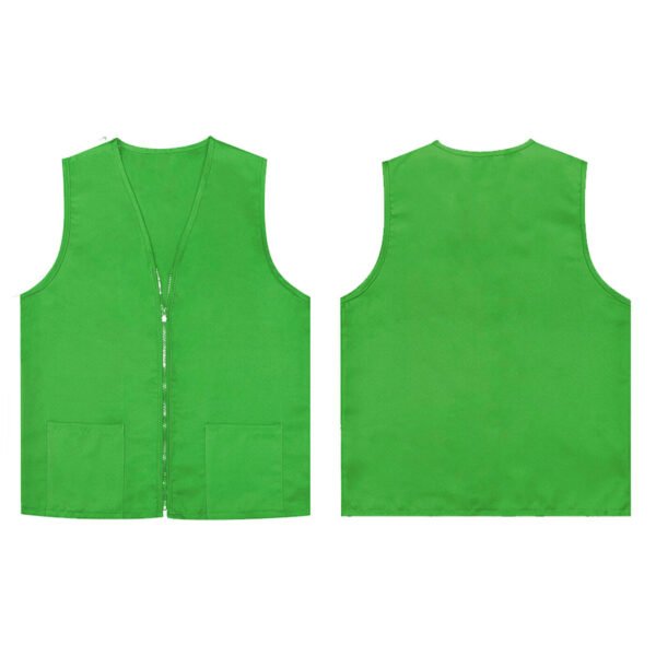 Chaleco Industrial De Gabardina Con Zipper. 65% Polyester / 35% Polyester - Image 6