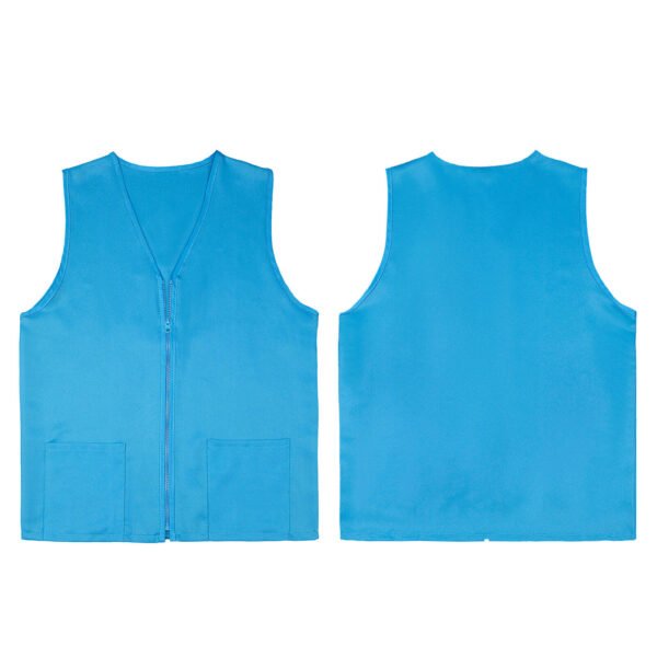 Chaleco Industrial De Gabardina Con Zipper. 65% Polyester / 35% Polyester - Image 7
