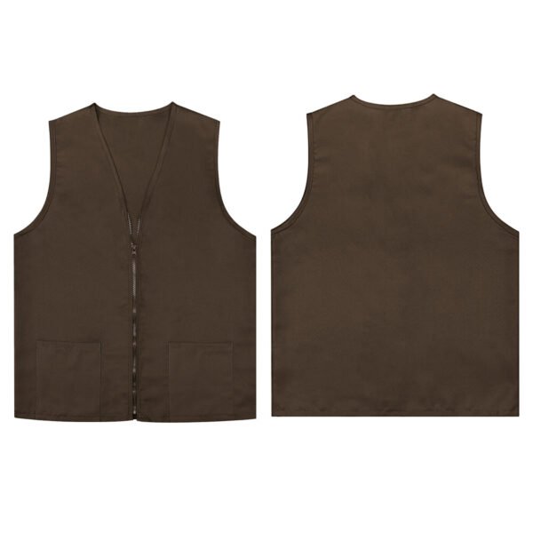 Chaleco Industrial De Gabardina Con Zipper. 65% Polyester / 35% Polyester - Image 8