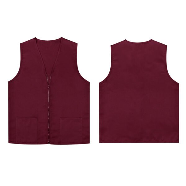 Chaleco Industrial De Gabardina Con Zipper. 65% Polyester / 35% Polyester - Image 9