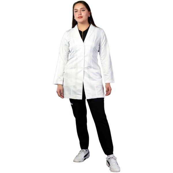 Bata Tipo Medico Clinical Pro Alice Dama 75% poliéster, 20% rayon y 5% spandex