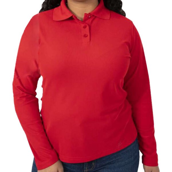 Playera Polo Dry Manga Larga Dama