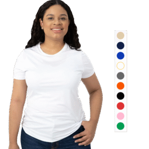 Camisa Cuello Redondo Textil Dry 100% Polyester Corte Dama